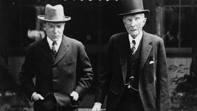 Rockefeller father and son