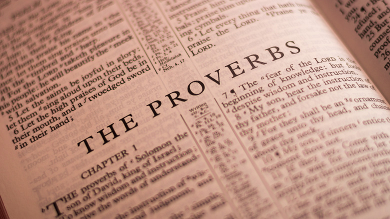 proverbs section in the bible