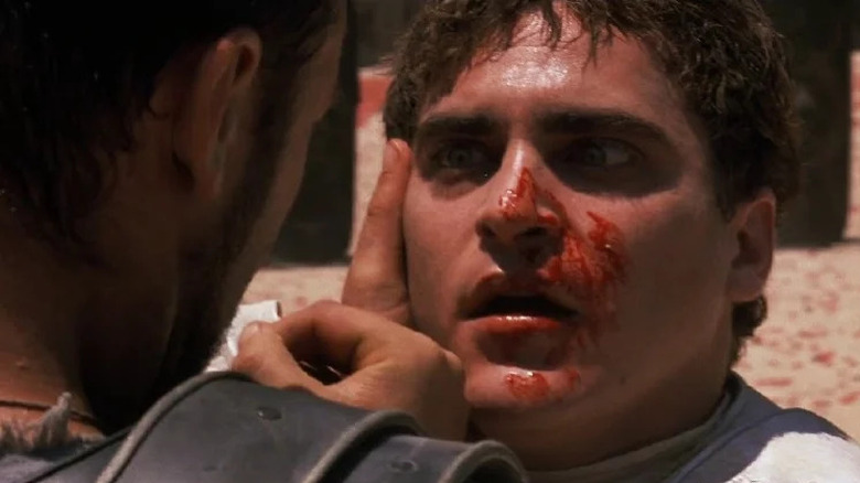 Commodus bloody face