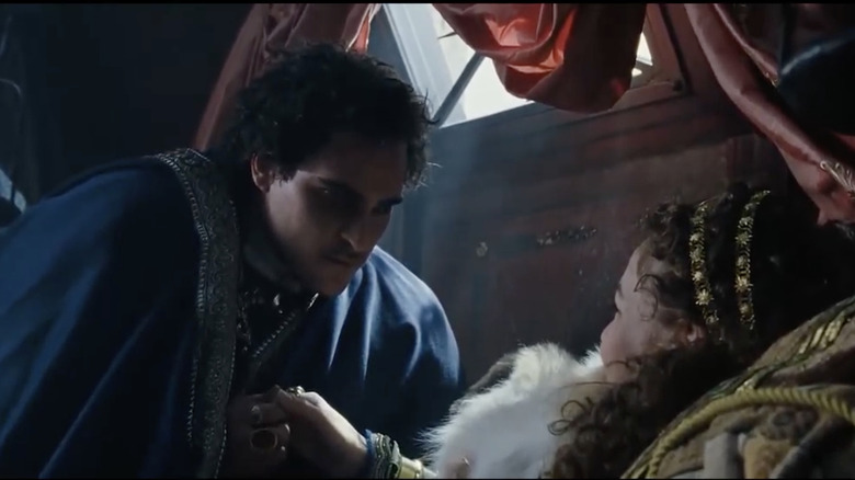 Commodus and Lucilla on bed