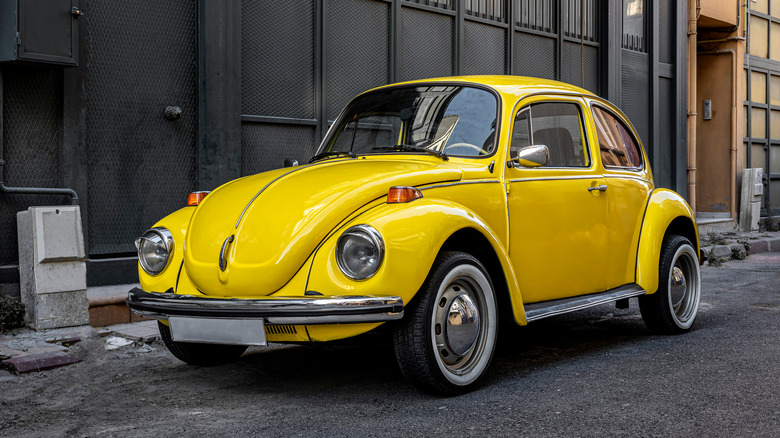 yellow VW bug