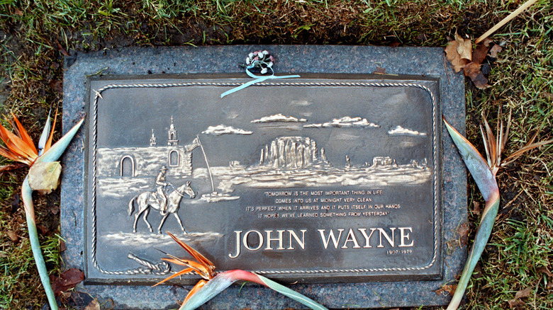 Wayne's grave marker