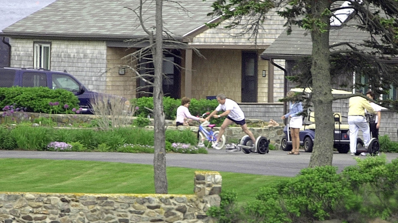 George W. Bush biffing it on a Segway