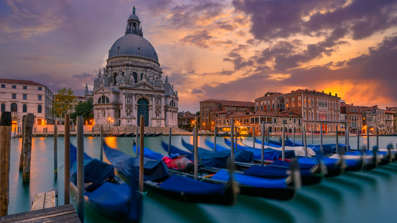 venice and gondolas