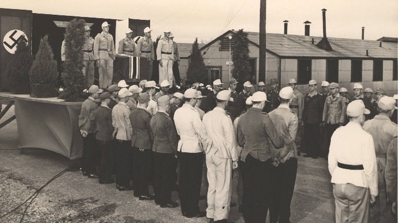 POW funeral at Camp Crowder, Missouri