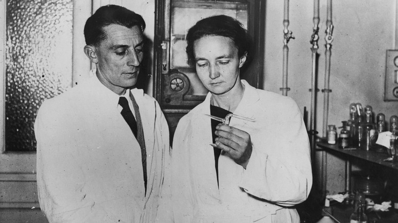 Irene Curie with her husband