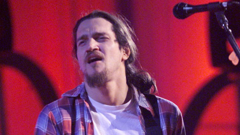 John Frusciante emoting onstage