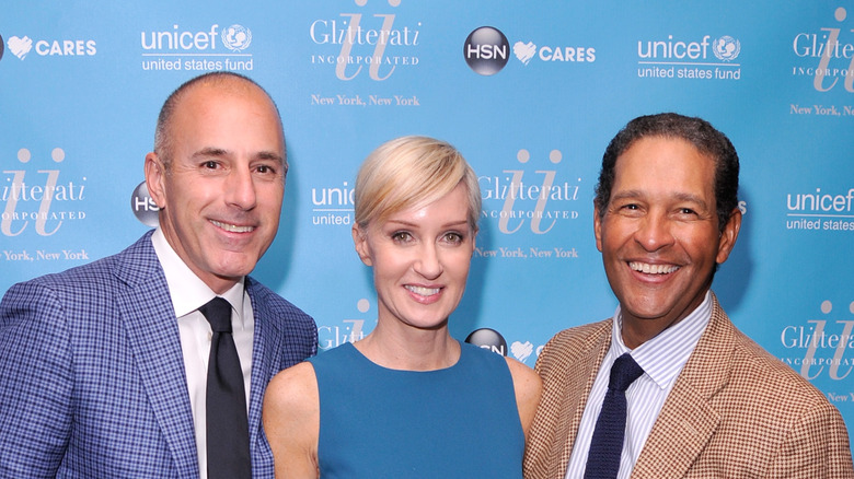 Matt Lauer with Hilary and Bryant Gumbel