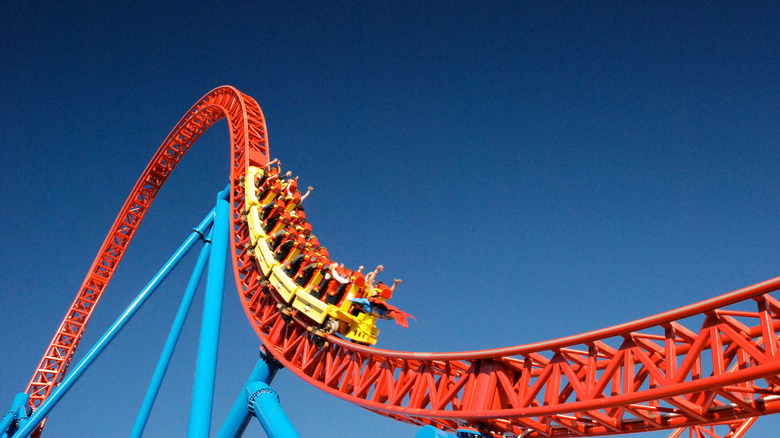 Stock image of a roller coaster