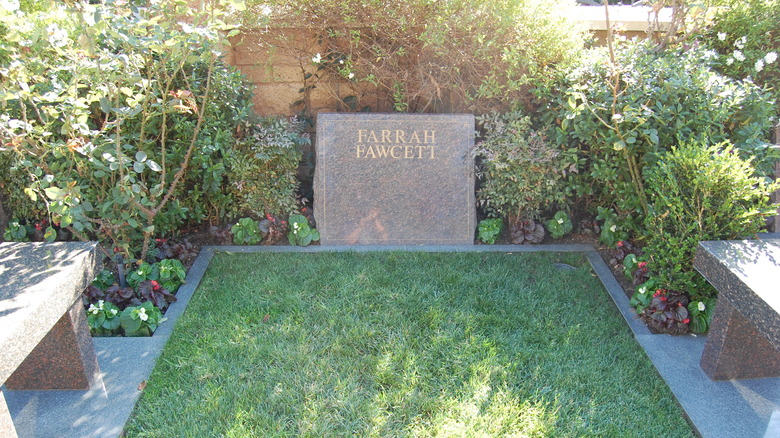 Farrah Fawcett's grave