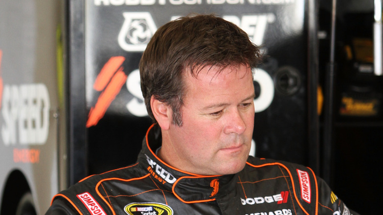 Robby Gordon looking down