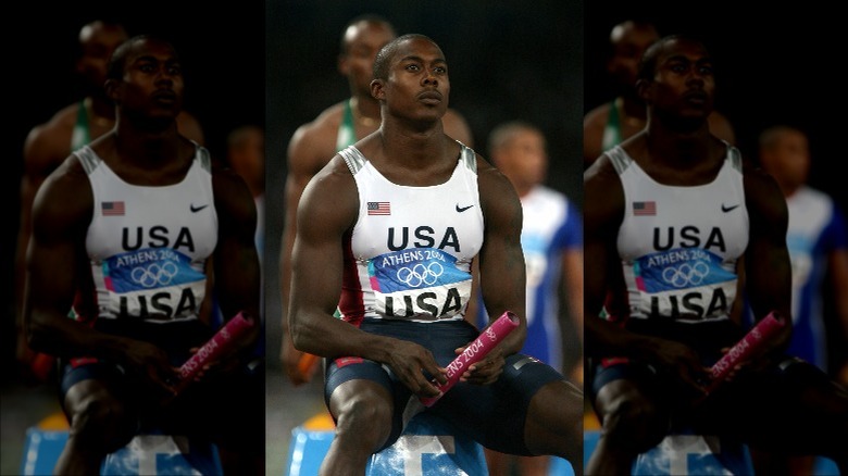 Team USA places second in 2004 4x100 relay