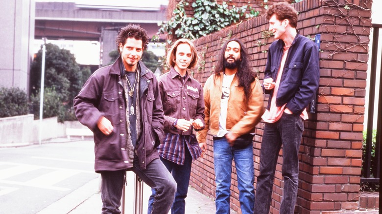 Soundgarden posing for band photo