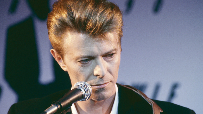 David Bowie performing