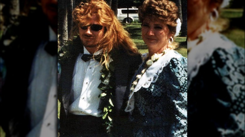 Dave Mustaine with his sister, Michelle