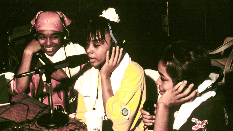 TLC conducting interview at 106 Summer Jam 1992