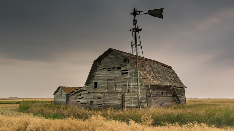 Deserted barn