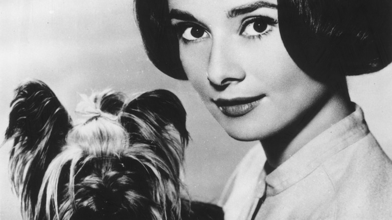 Audrey Hepburn with Mr. Famous