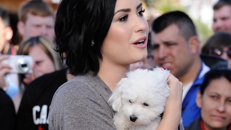 Demi Lovato with Buddy