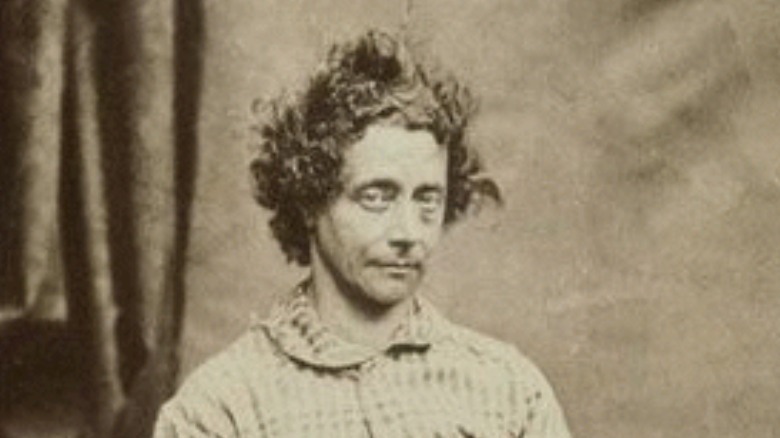 Mentally ill woman, 1800s