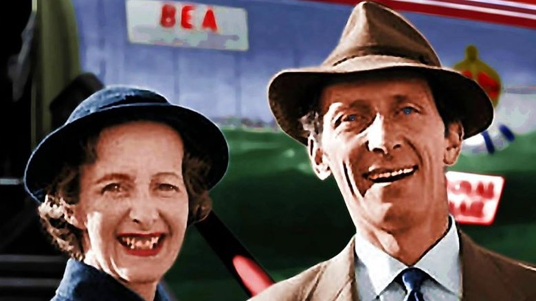 Peter and Helen Cushing smiling 