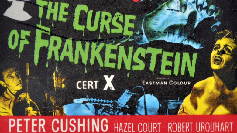 stamp featuring frankenstein horror