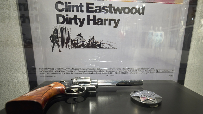 Dirty Harry gun and badge display  