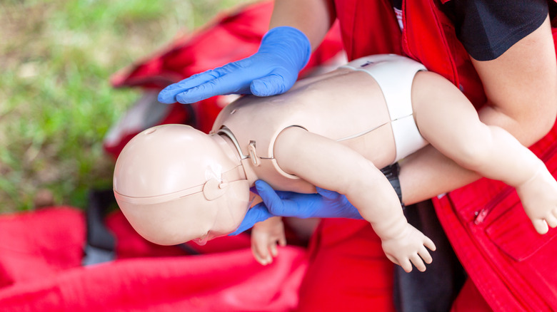 infant CPR demonstration