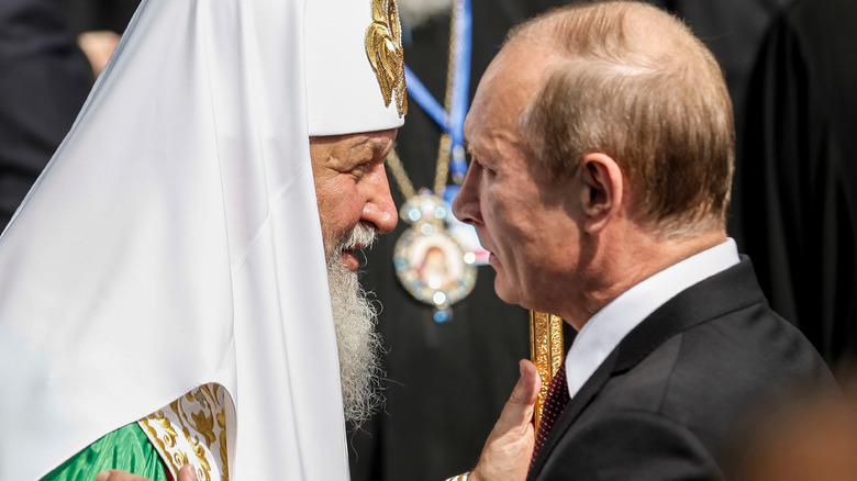 Vladimir Putin at a ceremony