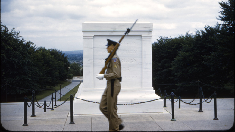 Tomb of the Unknown Soldier in Arlington National Cemetery, 1957