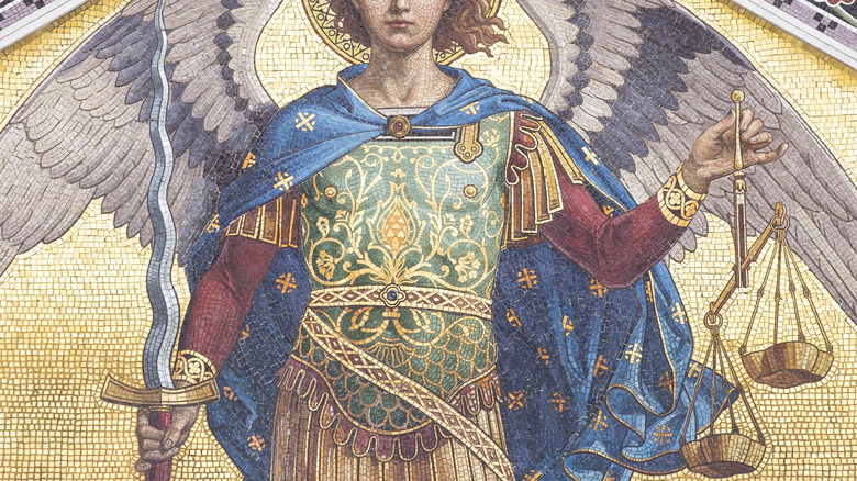 The archangel Michael's heavenly gear
