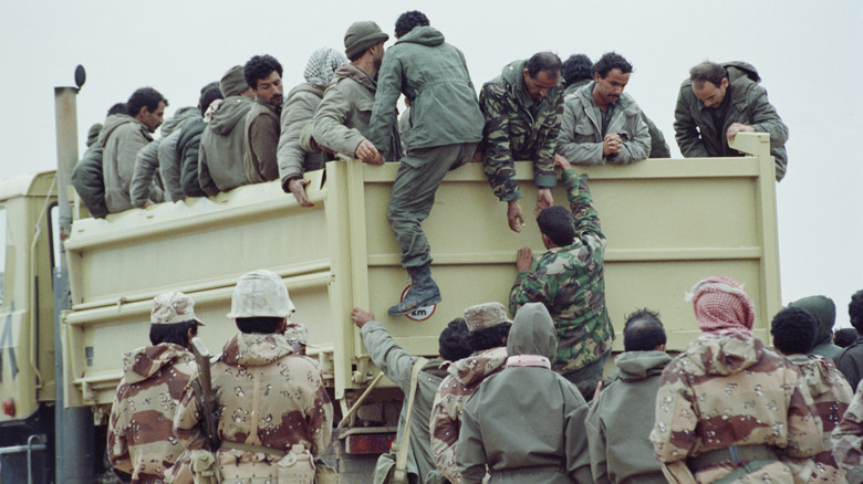iraqi prisoners in truck
