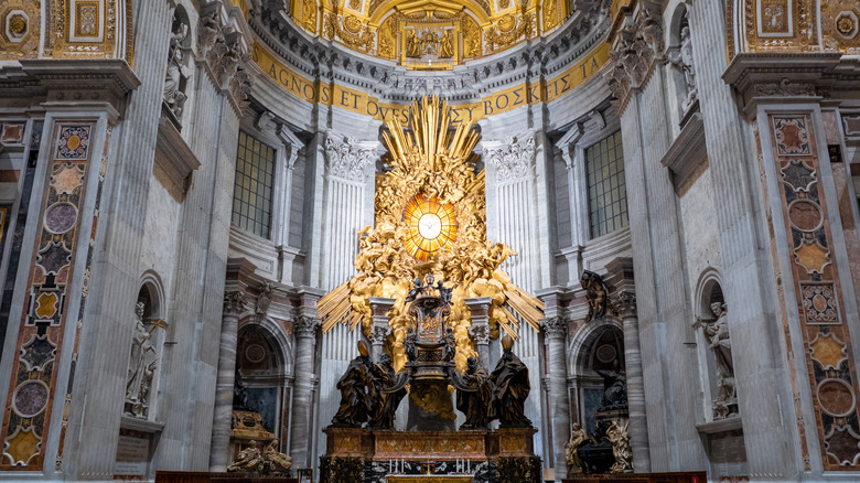 The Apse with Cathedra Petri and Chapel of the Blessed Sacrament