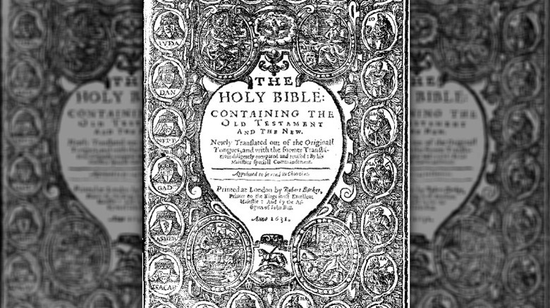 title page of Sinners' Bible