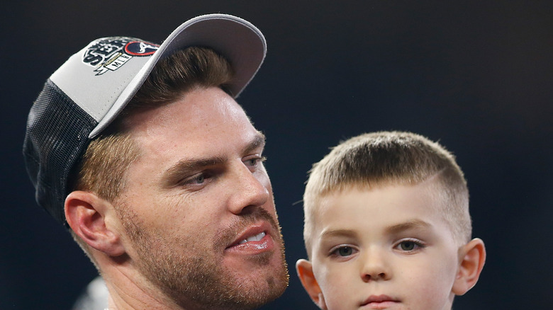 Freddie Freeman and son